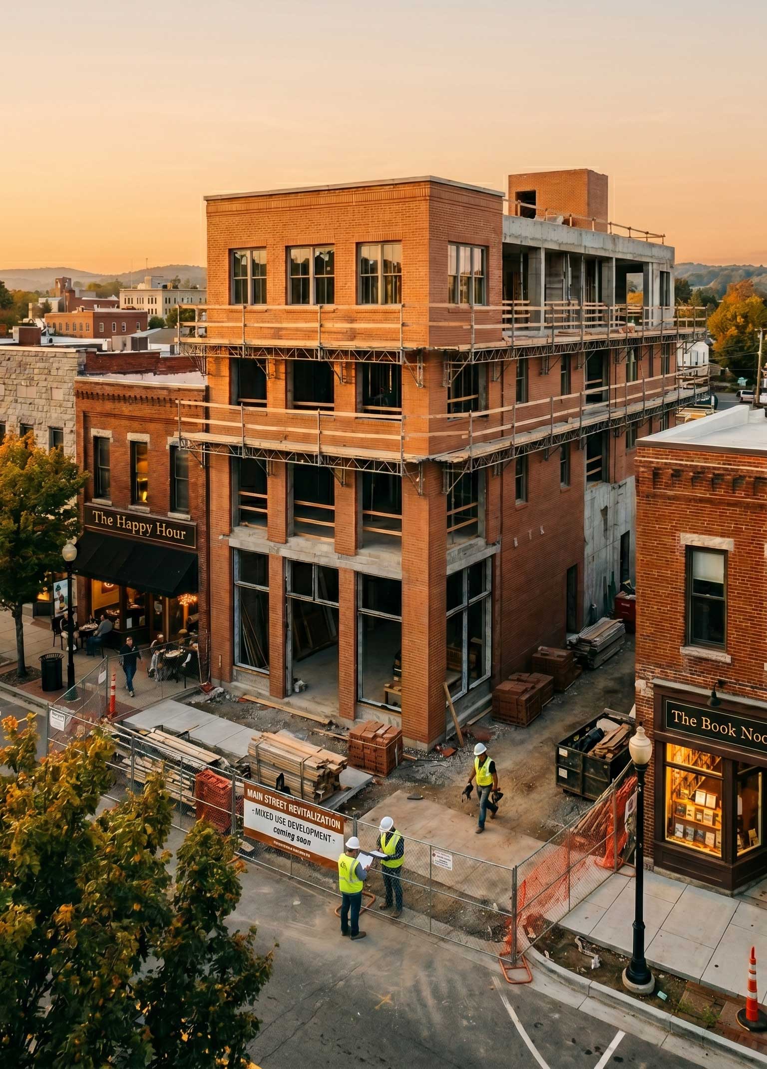 Mid-construction commercial development